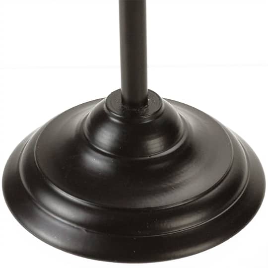 13" Decorative Small Golden Luster Brown Stemmed Votive Candle Holder
